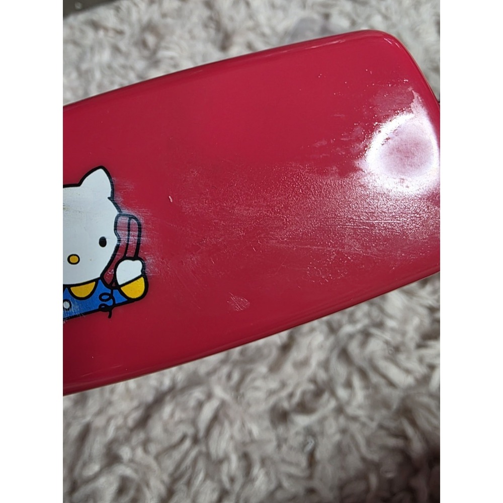 Vintage Hello Kitty Retro Phone 1994 Sanrio Red Telephone - Picture 8 of 8